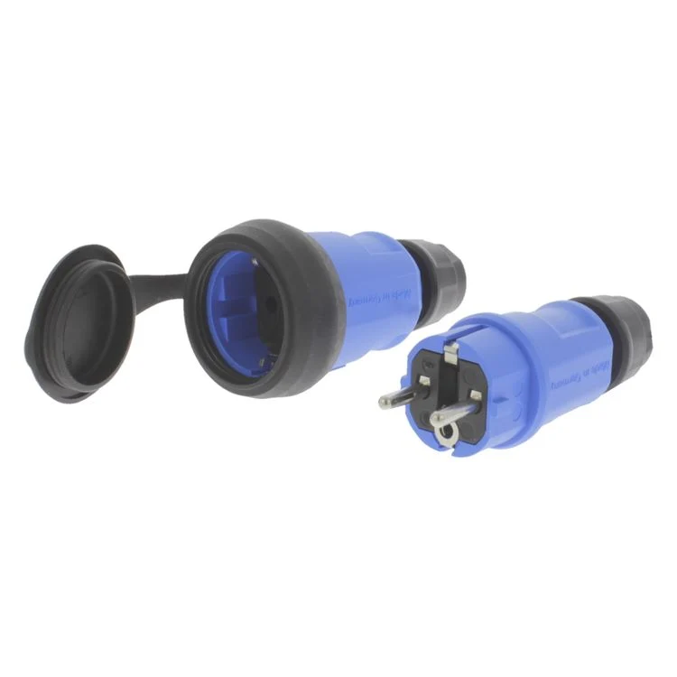 Stekkerset blauw