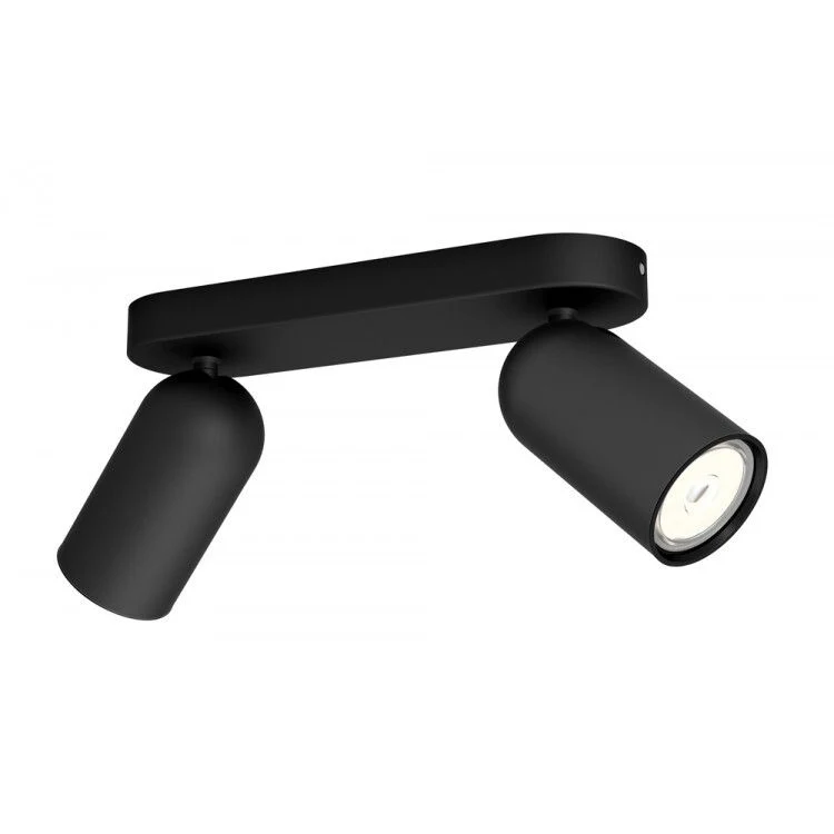 Philips myLiving LED Pongee 2-lichts plafondlamp dimbaar zwart