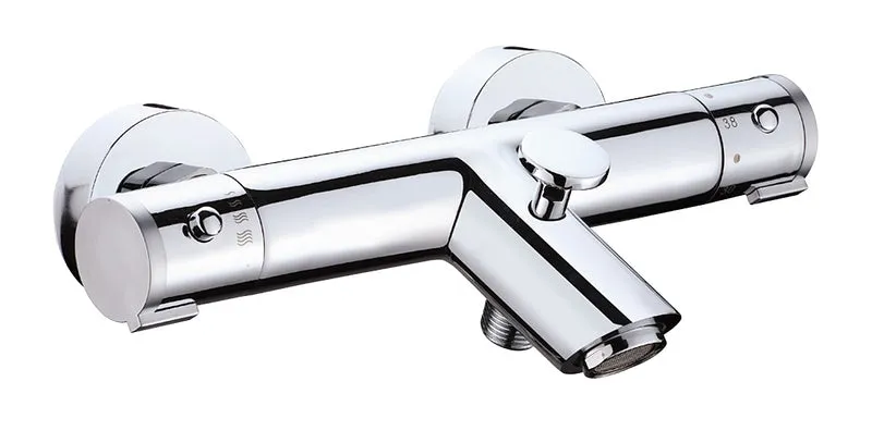 Schutte London thermostaatkraan bad chroom 15cm