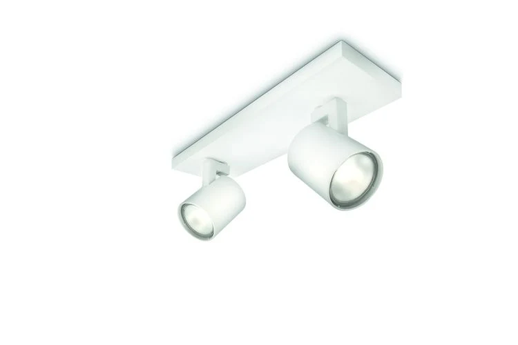 Philips myLiving LED Runner 2-lichts plafondlamp kantelbaar wit