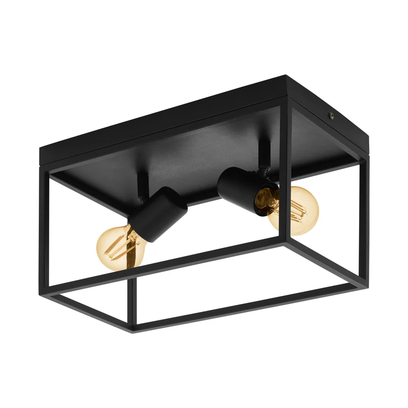 Eglo Silentina LED plafondlamp 36x18x20,5cm zwart staal