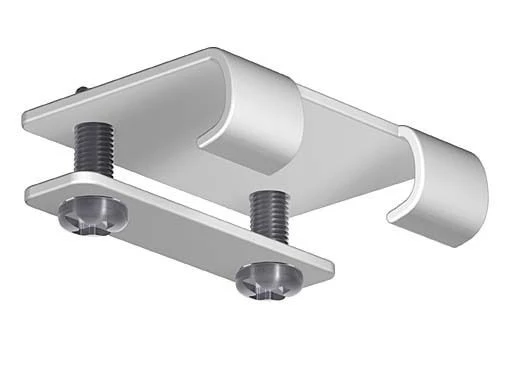 Anchor U-de-luxe klem voor wandsteun u-rail wit 2 stuks