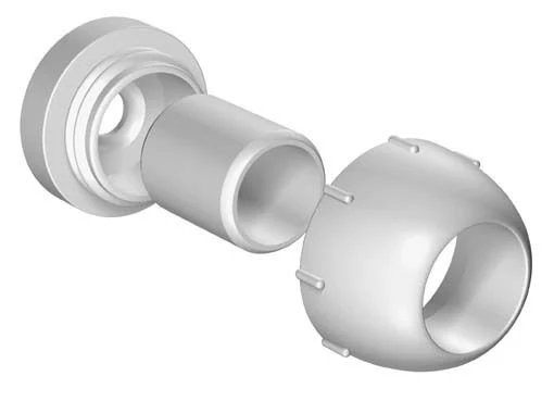 Anchor roedesteun voor bevestiging idd grijs 13mm 2 stuks