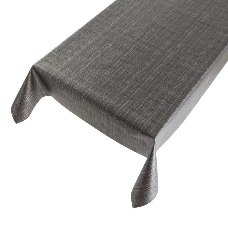Tafelzeil Tweed strepen antraciet 140cm per meter