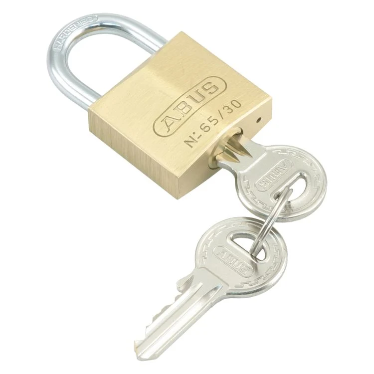 Abus cilinderhangslot 65/40 2KA messing 40x34x15mm 2st