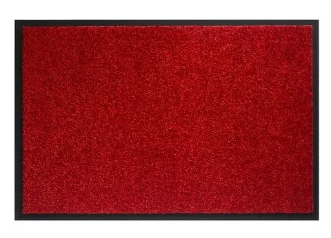 Hamat schoonloopmat Twister wasbaar rood 60x90cm