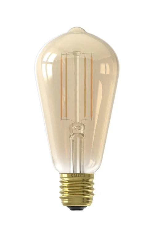 Calex Smart LED filament rustiek E27 7W goud