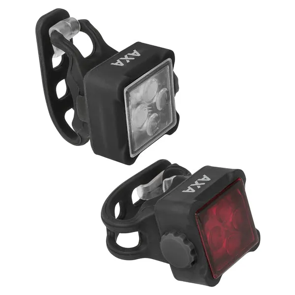 AXA verlichtingsset LED 2-delig oplaadbaar