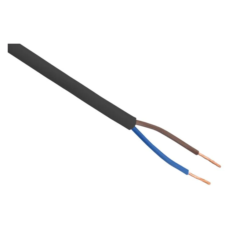 Huishoudsnoer vmvs 0,75 qm zwart 20m