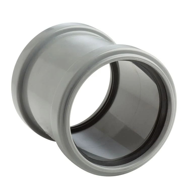 Overschuifmof 2xmanchetmof PVC 75mm