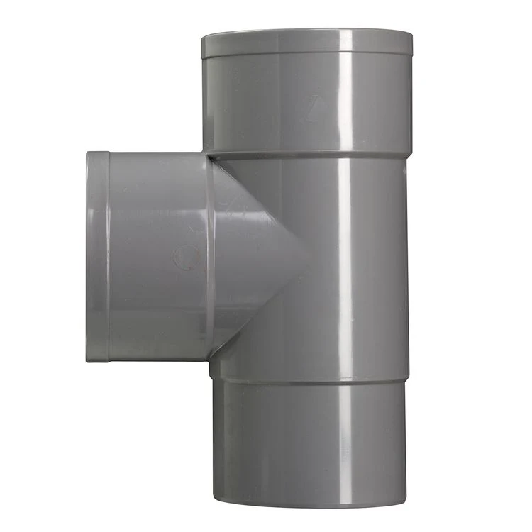 T-stuk 87º 2xlijmmof PVC 70x70mm