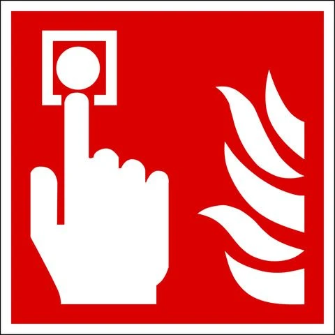 Pickup pictogram brandmelder 150x150mm
