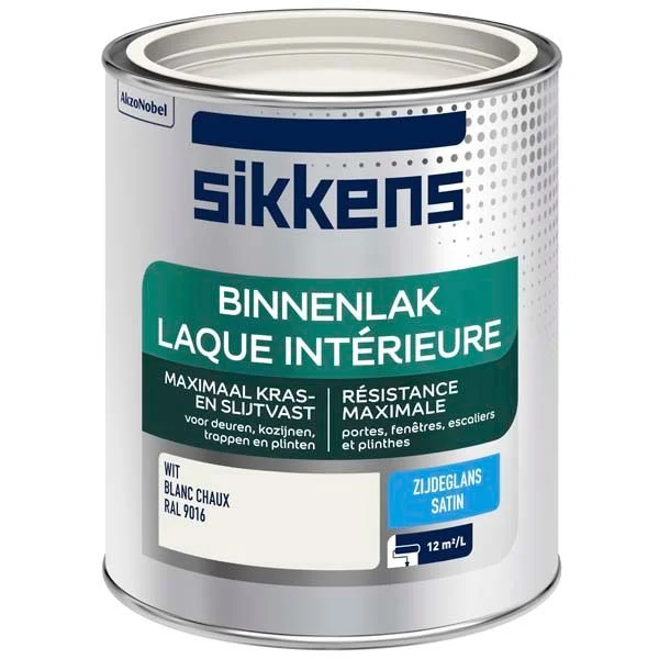 Sikkens Binnenlak zijdeglans RAL9016 750ml