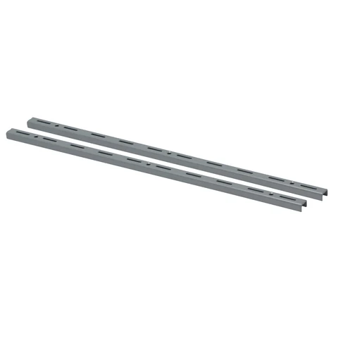 Duraline f-railset enkel staal verzilver mat 50cm 2st
