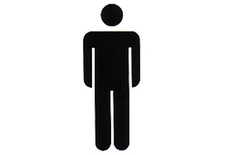 Pickup pictogram herentoilet 100x100mm