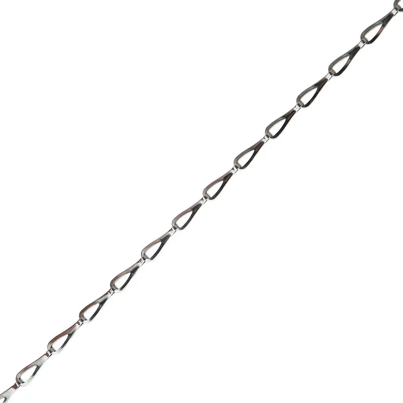 Deltafix patentketting 0,3mm vermessingd metaal per meter