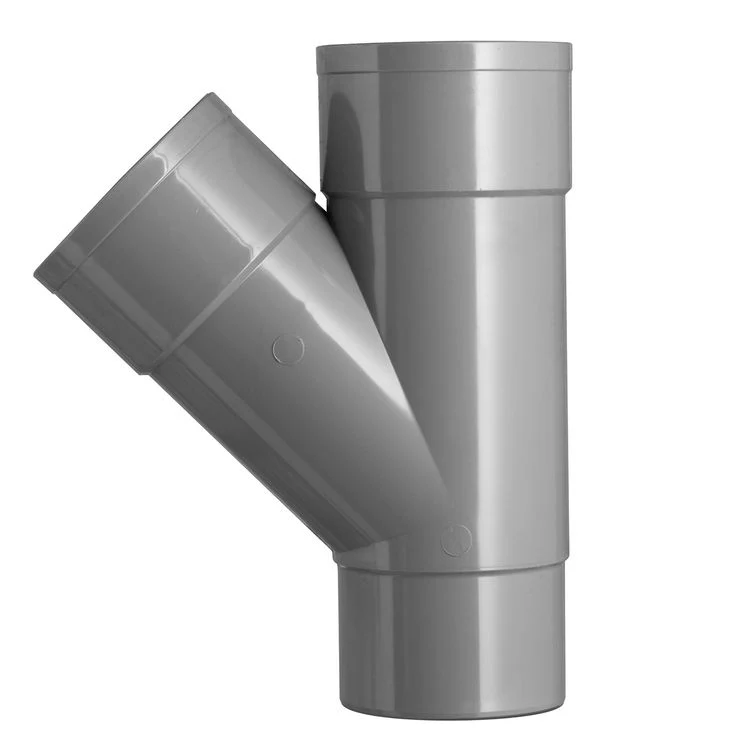 T-stuk 45º 2xlijmmof PVC 70x70mm