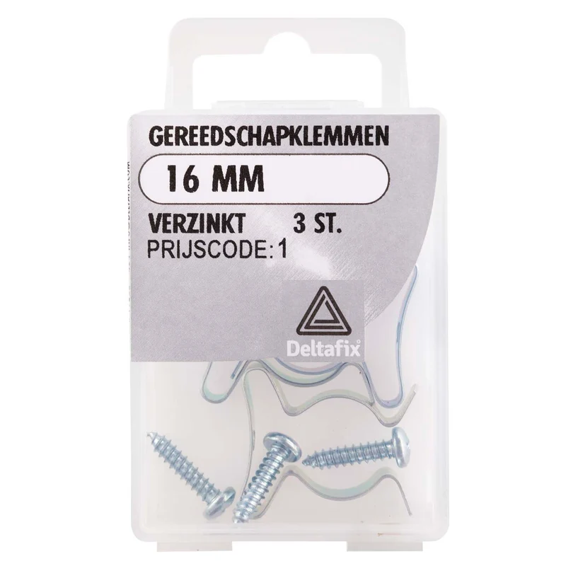 Deltafix gereedschapklem staal 16mm 3st