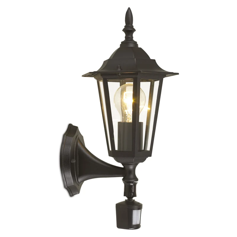 Eglo Laterna 4 LED buiten wandlamp dimbaar zwart aluminium
