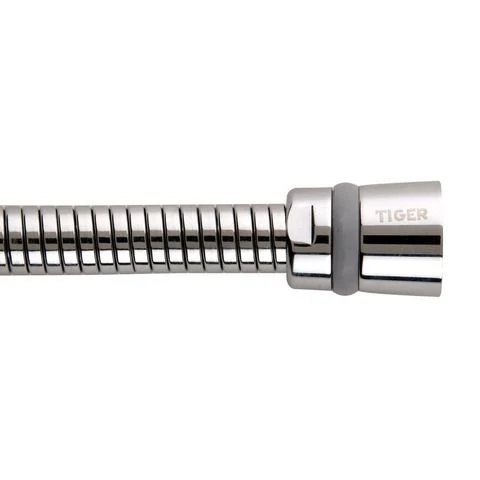 Tiger Excellence doucheslang rubber, RVS chroom 2m
