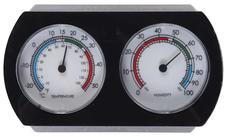 Hendrik Jan hygrometer kunststof wit 22,5x16x2,5 gram