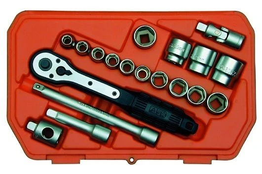 Skandia dopsleutelset 3/8" 19-delig
