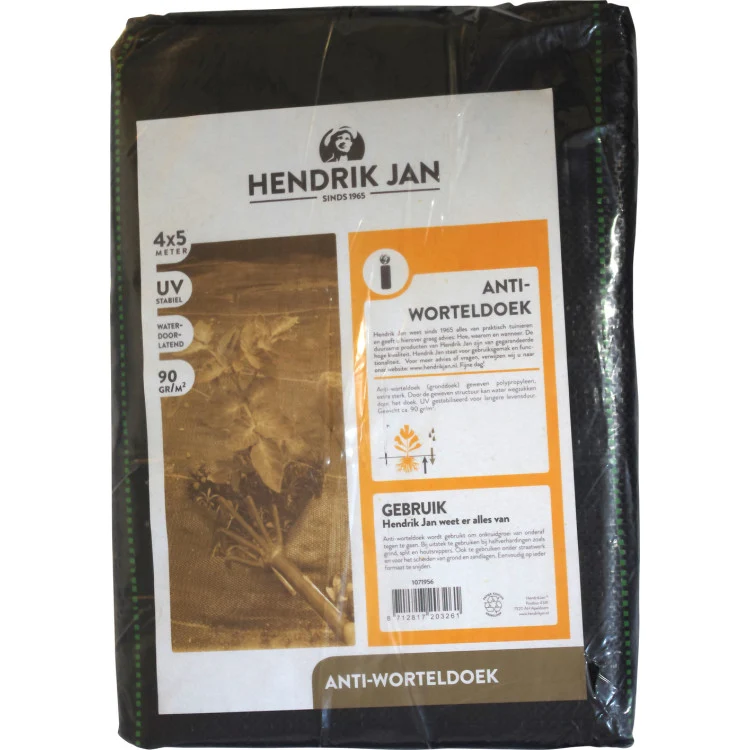 Hendrik Jan anti-worteldoek zwart 4x5m