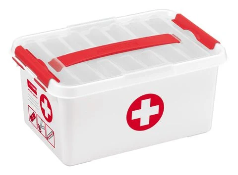 Sunware Q-line opbergbox 6L kunststof transparant 1-vaks