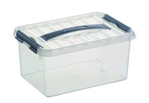 Sunware Q-line opbergbox 6L kunststof transparant 1-vaks