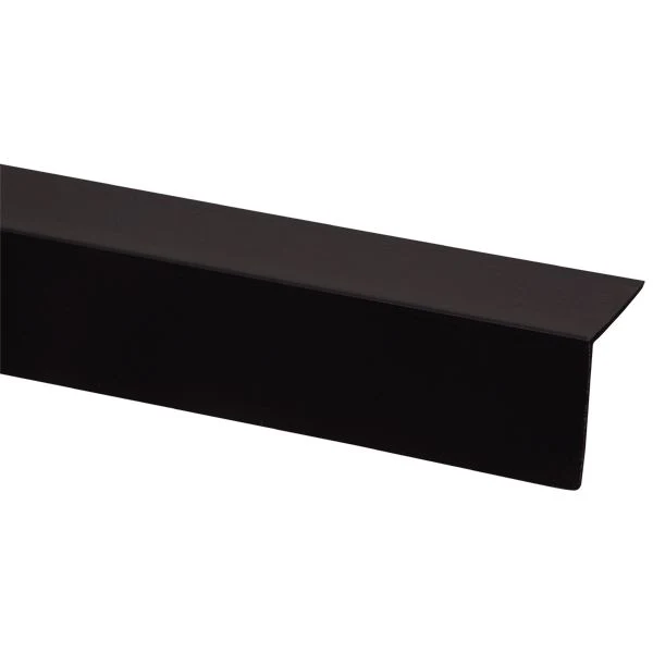 Hoekprofiel kunststof zwart 30x30mm 2,6m