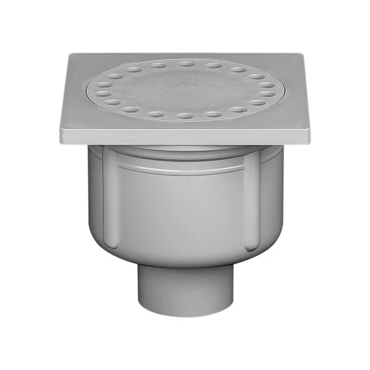 Martens doucheplug met onderuitlaat grijs 10x10cm