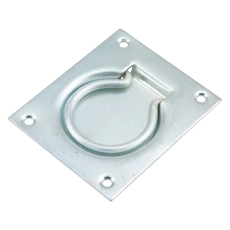 Luikring staal zilver 7,5x9cm
