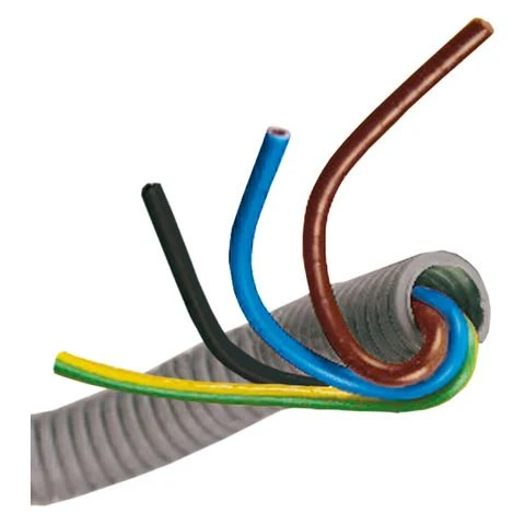 Q-Link elektrabuis pvc 5/8" grijs 20m
