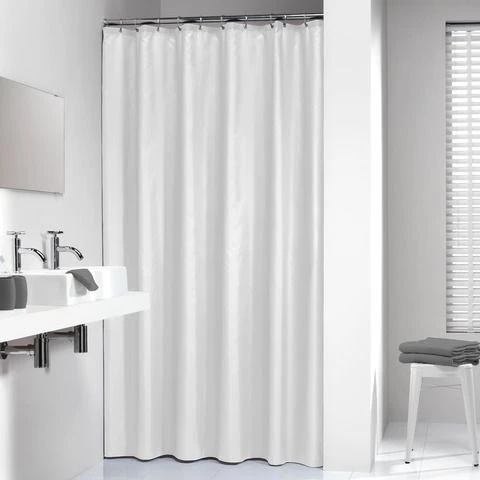 Sealskin douchegordijn Granada effen wit 180x200cm