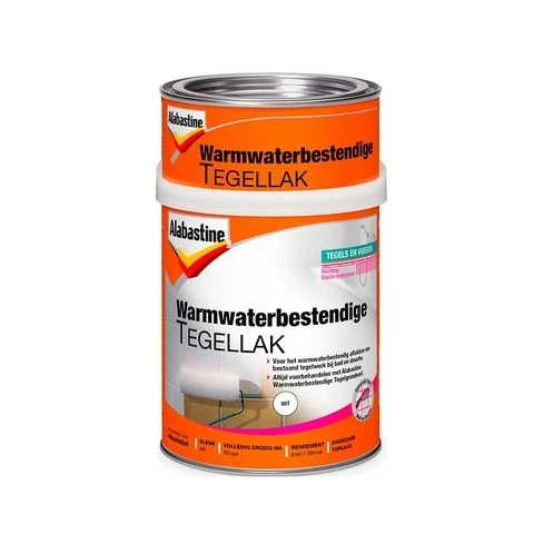 Alabastine tegellak warmwaterbestendig glans wit 750ml