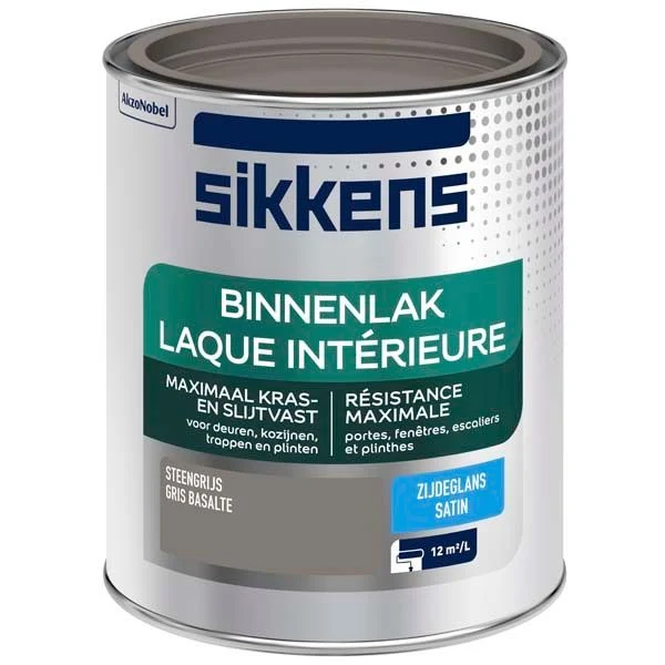 Sikkens Binnenlak zijdeglans steengrijs 750ml