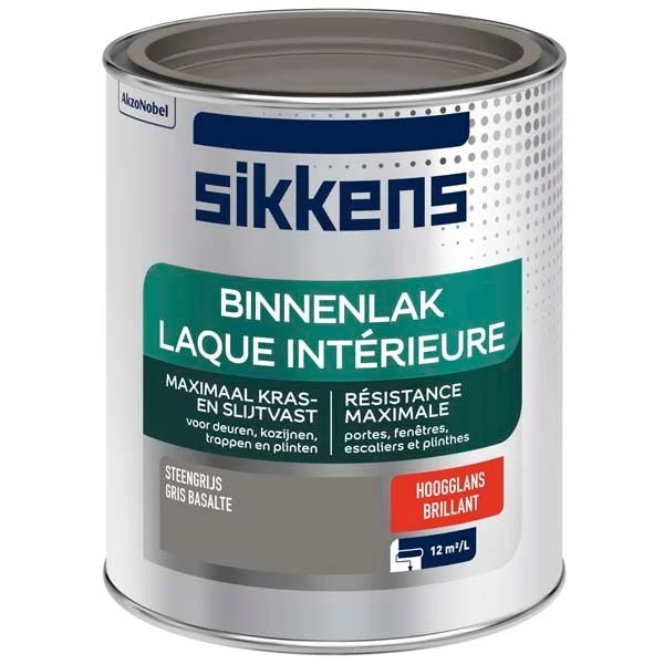 Sikkens Binnenlak hoogglans steengrijs 750ml
